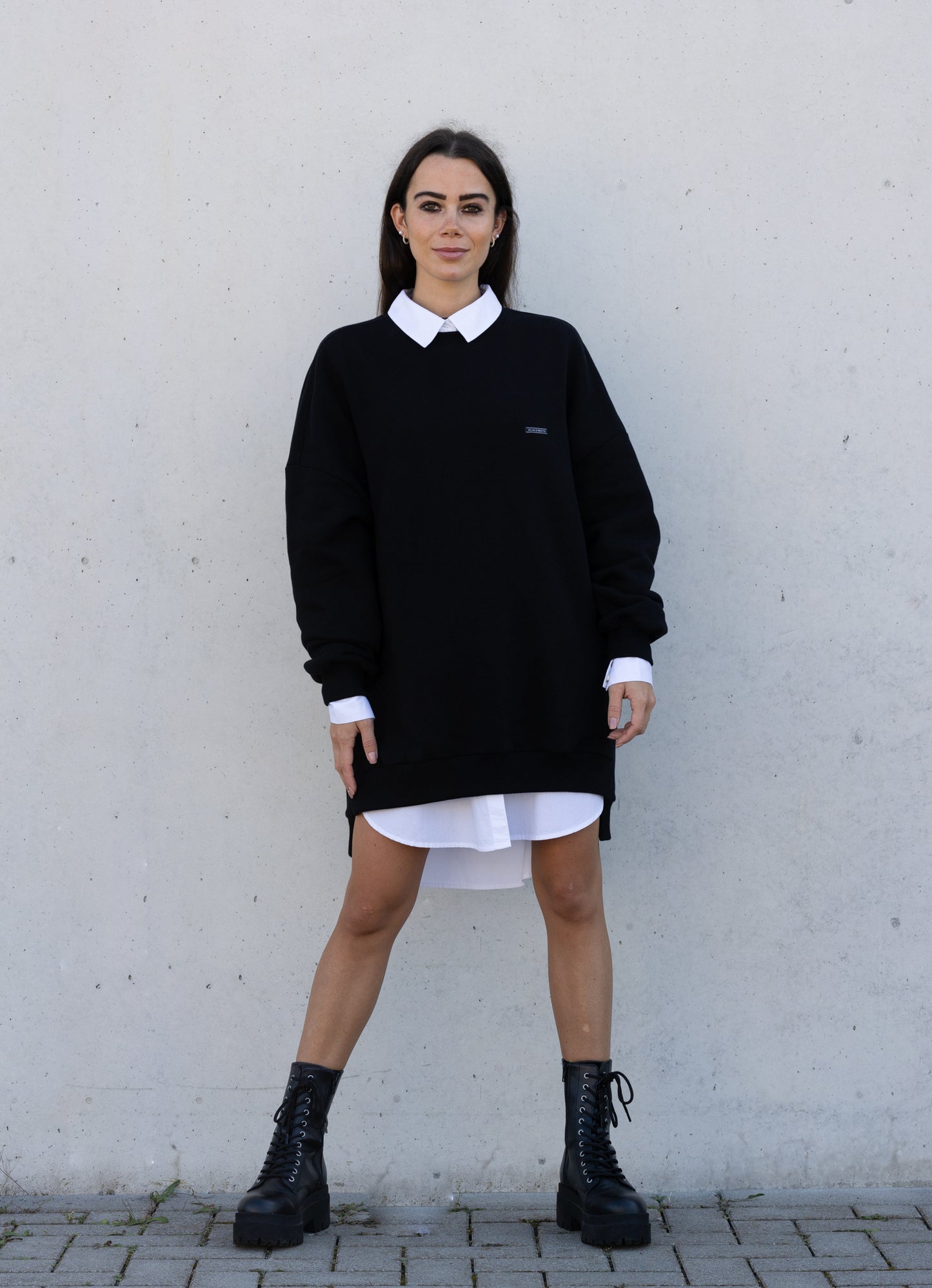 Oversized Sweatshirtkleid Backprint CONFIDENCE