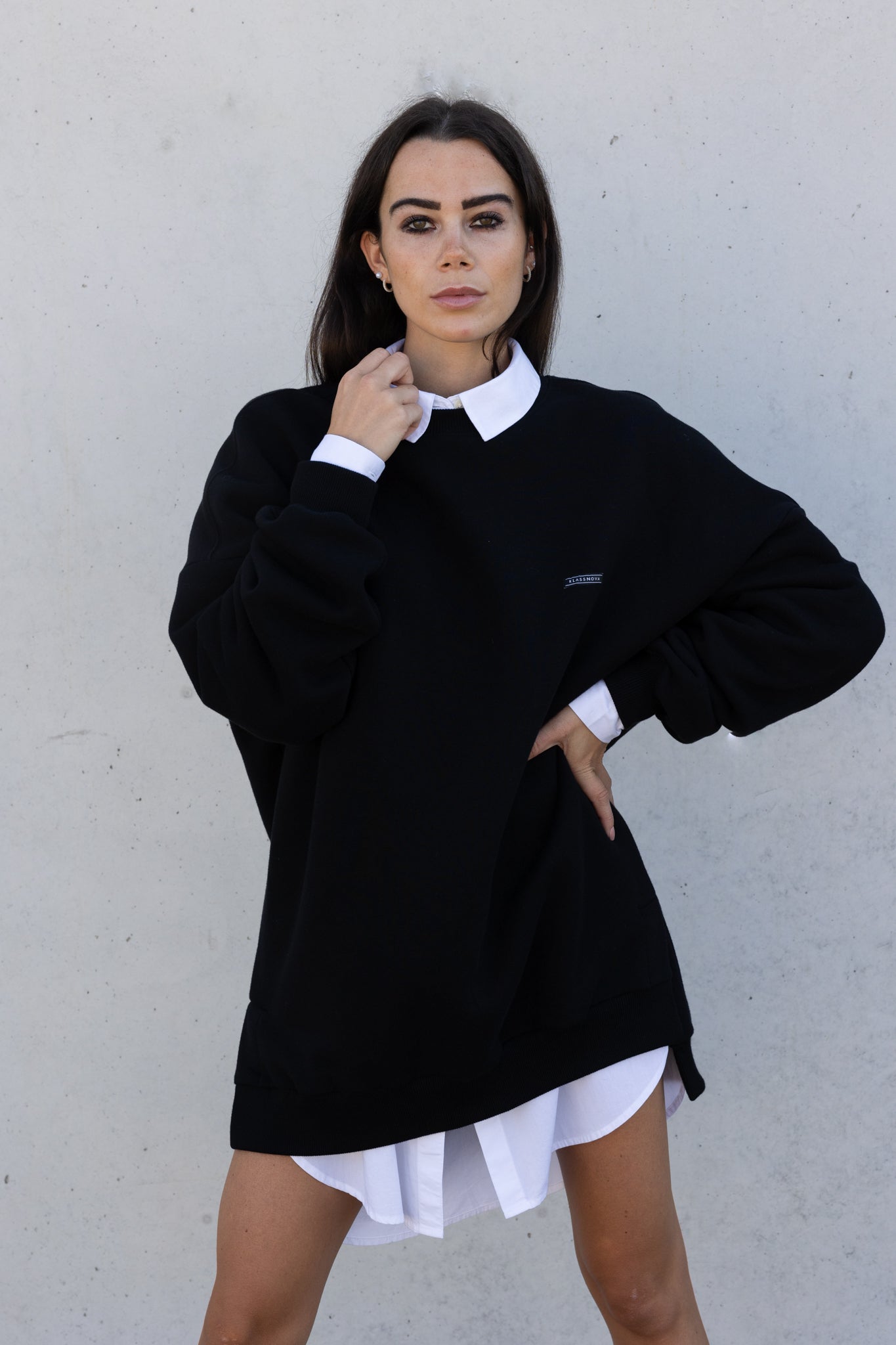 Oversized Sweatshirtkleid Backprint CONFIDENCE