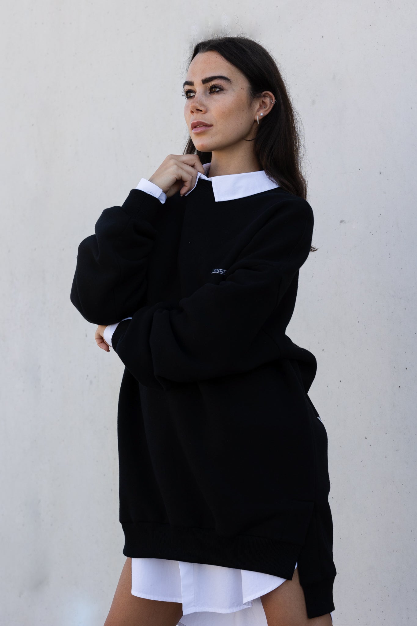 Oversized Sweatshirtkleid Backprint CONFIDENCE