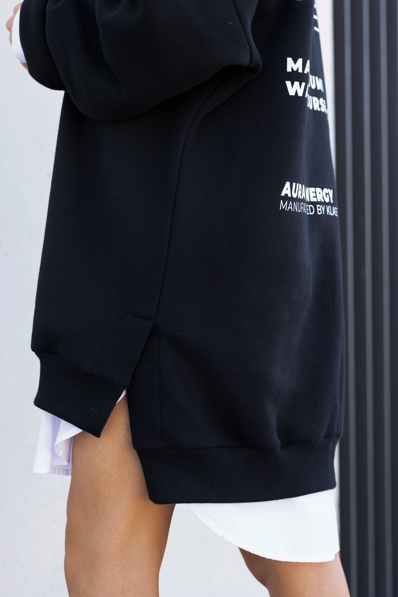 Oversized Sweatshirtkleid Backprint CONFIDENCE