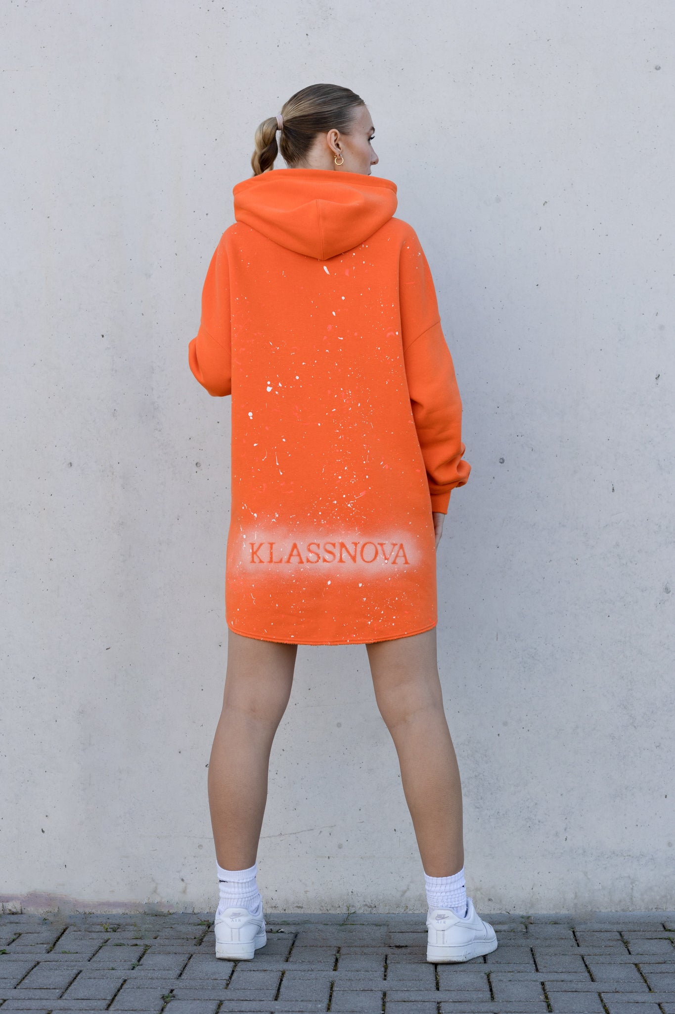 Splash Hoodie-Dress mit Kapuze